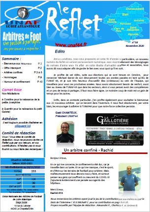 Reflet Une Novembre 2020