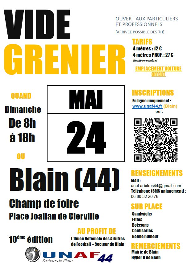 Vide grenier A4 2022