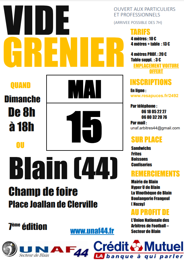 Vide grenier A4 2022